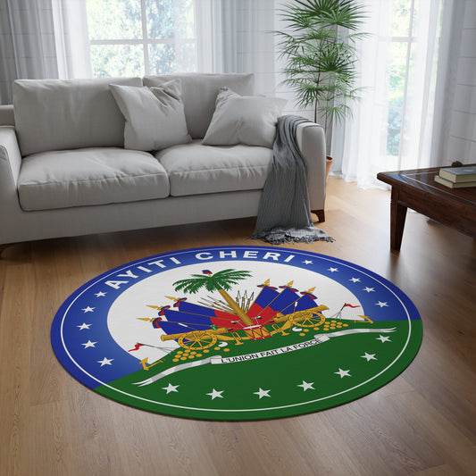 Ayiti Cheri Round Chenille Rug – 60"