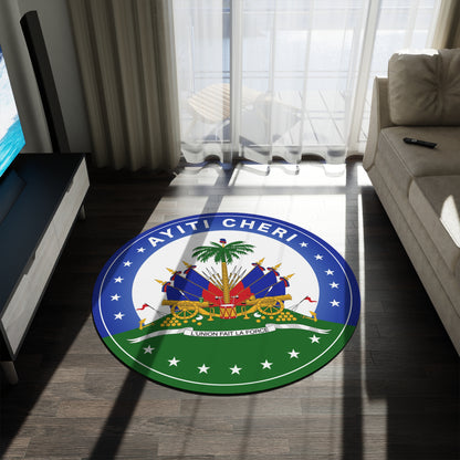 Ayiti Cheri Round Chenille Rug – 60"