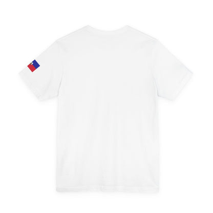 Ayiti World Tour Soccer Tee | Haitian Flag Sleeve, 2026 Nou Nan Wout!
