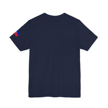 Ayiti World Tour Soccer Tee | Haitian Flag Sleeve, 2026 Nou Nan Wout!